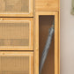 Minimalistic Chest Solid Wood Cutouts with Drawer Rectangle Accent Chest
