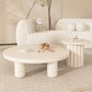 Table basse contemporaine en bois ou table de bout avec 4 pieds