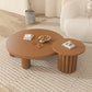 Table basse contemporaine en bois ou table de bout avec 4 pieds