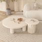 Table basse contemporaine en bois ou table de bout avec 4 pieds