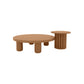 Table basse contemporaine en bois ou table de bout avec 4 pieds