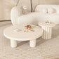 Table basse contemporaine en bois ou table de bout avec 4 pieds