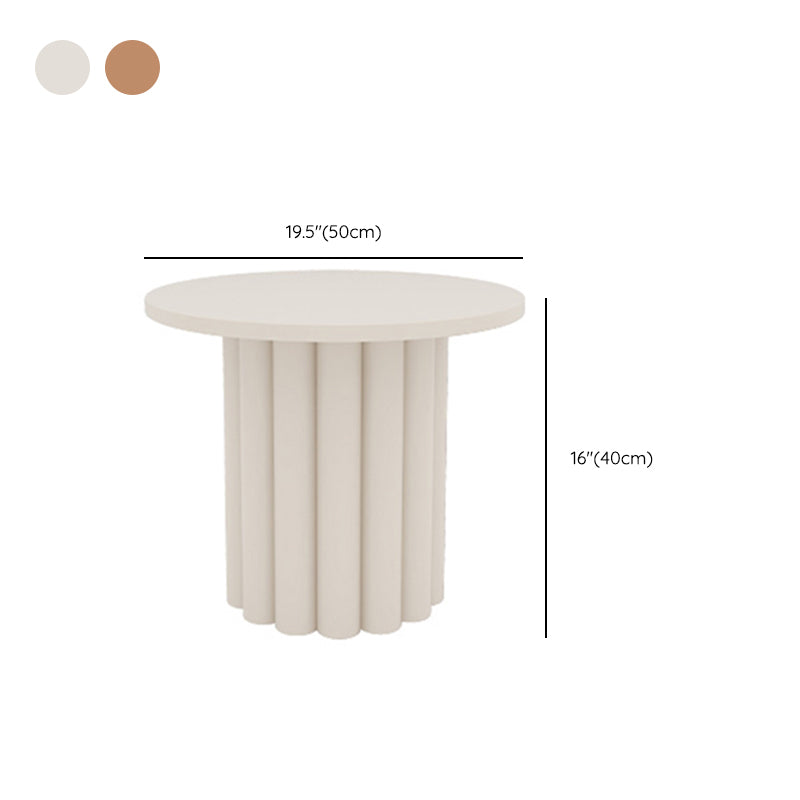 Table basse contemporaine en bois ou table de bout avec 4 pieds