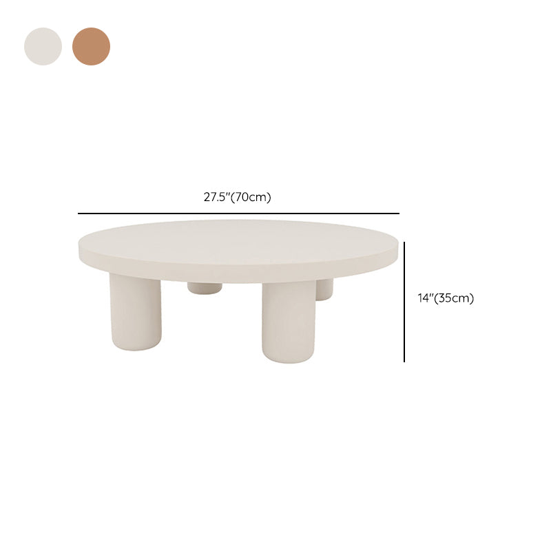 Table basse contemporaine en bois ou table de bout avec 4 pieds