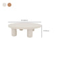 Table basse contemporaine en bois ou table de bout avec 4 pieds