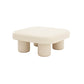 Wood Square Coffee Cocktail Table White 4 Legs Coffee or End Table Clearhalo 'Coffee & Accent Tables' 'Coffee Tables' 'coffee_tables' 'furn' 'furn_coffee_tables' 'Furniture' 'Living Room Furniture' 7593040