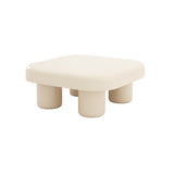 Mesa de café cuadrada mesa de café blanco 4 piernas o mesa de café o mesa