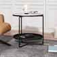21"H Contemporary Cocktail Table Storage Round Coffee Cocktail Table Clearhalo 'Coffee & Accent Tables' 'Coffee Tables' 'coffee_tables' 'furn' 'furn_coffee_tables' 'Furniture' 'Living Room Furniture' 7593052