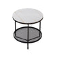 21"H Contemporary Cocktail Table Storage Round Coffee Cocktail Table Clearhalo 'Coffee & Accent Tables' 'Coffee Tables' 'coffee_tables' 'furn' 'furn_coffee_tables' 'Furniture' 'Living Room Furniture' 7593054