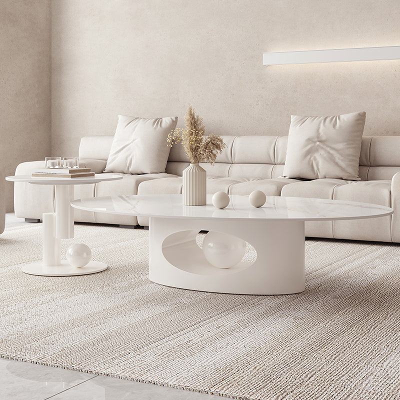 Minimalism Abstract Coffee Table Slate Geometric Coffee or End Table
