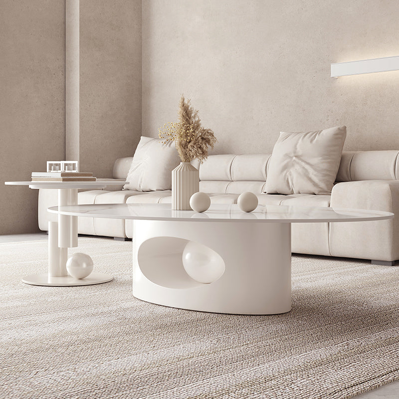 Minimalism Abstract Coffee Table Slate Geometric Coffee or End Table
