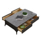16"H Contemporary Cocktail Table Storage Rectangle Coffee Table Clearhalo 'Coffee & Accent Tables' 'Coffee Tables' 'coffee_tables' 'furn' 'furn_coffee_tables' 'Furniture' 'Living Room Furniture' 7593218