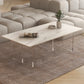 Slate Top Coffee Cocktail Table Sled Rectangle Coffee or End Table Clearhalo 'Coffee & Accent Tables' 'Coffee Tables' 'coffee_tables' 'furn' 'furn_coffee_tables' 'Furniture' 'Living Room Furniture' 7593271
