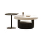 Table de cocktail contemporaine Table de cocktail basse sur pied rond