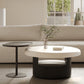 Table de cocktail contemporaine Table de cocktail basse sur pied rond