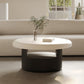 Table de cocktail contemporaine Table de cocktail basse sur pied rond