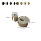 Slate Top Coffee Cocktail Table Tray Top Round Abstract Coffee or End Table