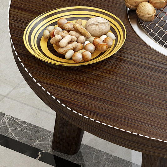 Tavolo da fattoria a 4 gambe a 4 gambe tavolo da cocktail in legno massiccio per soggiorno