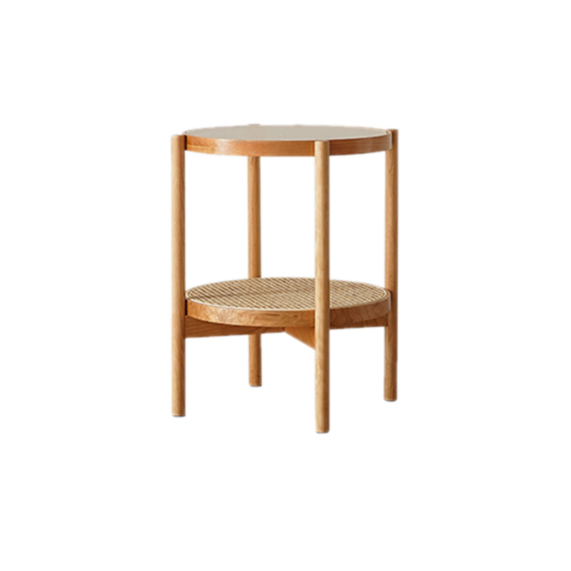 Tropical Cocktail Table Storage Round Glass Coffee Cocktail Table Clearhalo 'Coffee & Accent Tables' 'Coffee Tables' 'coffee_tables' 'furn' 'furn_coffee_tables' 'Furniture' 'Living Room Furniture' 7593358