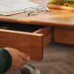 Contemporary Wooden Coffee Table Elliptical 4 Legs Cocktail Table Clearhalo 'Coffee & Accent Tables' 'Coffee Tables' 'coffee_tables' 'furn' 'furn_coffee_tables' 'Furniture' 'Living Room Furniture' 7593414