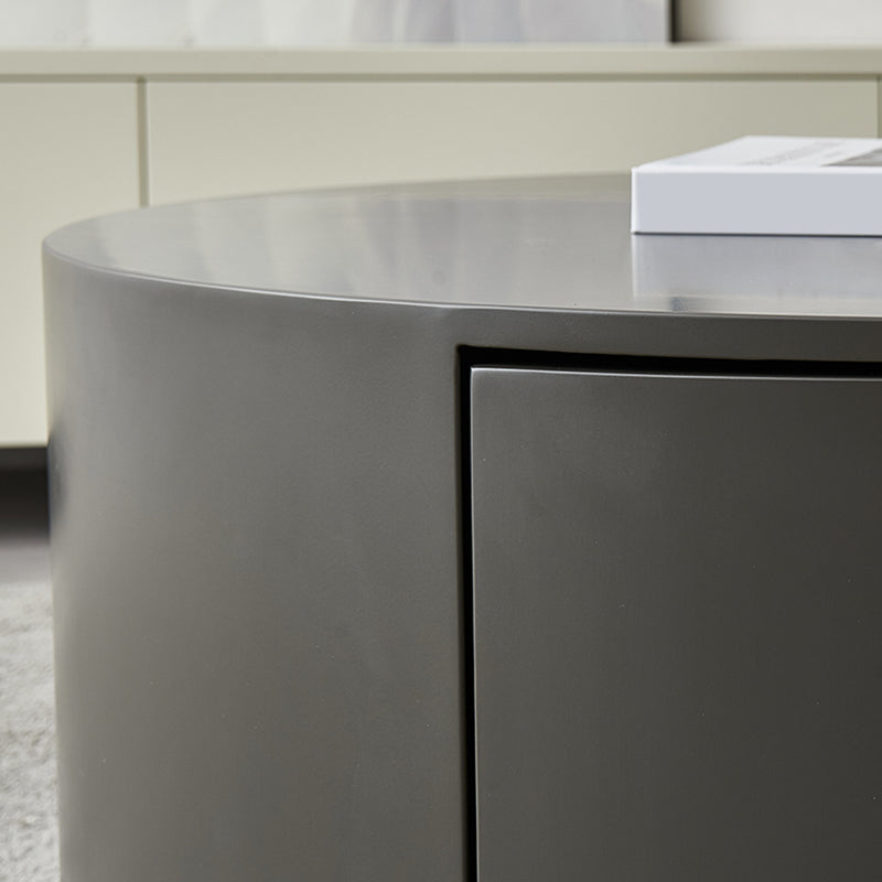 Table basse en bois avec plateau et table basse abstraite ou table de bout avec rangement