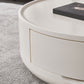 Wood Coffee Cocktail Table Drum Coffee or End Table with Storage Clearhalo 'Coffee & Accent Tables' 'Coffee Tables' 'coffee_tables' 'furn' 'furn_coffee_tables' 'Furniture' 'Living Room Furniture' 7593455