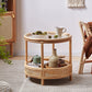 Tropical Cocktail Table Storage Round 4 Legs Coffee Cocktail Table Clearhalo 'Coffee & Accent Tables' 'Coffee Tables' 'coffee_tables' 'furn' 'furn_coffee_tables' 'Furniture' 'Living Room Furniture' 7593459