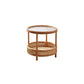Tropical Cocktail Table Storage Round 4 Legs Coffee Cocktail Table Clear Clearhalo 'Coffee & Accent Tables' 'Coffee Tables' 'coffee_tables' 'furn' 'furn_coffee_tables' 'Furniture' 'Living Room Furniture' 7593460