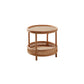 Tropical Cocktail Table Storage Round 4 Legs Coffee Cocktail Table Clearhalo 'Coffee & Accent Tables' 'Coffee Tables' 'coffee_tables' 'furn' 'furn_coffee_tables' 'Furniture' 'Living Room Furniture' 7593465