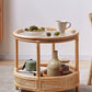 Tropical Cocktail Table Storage Round 4 Legs Coffee Cocktail Table Clearhalo 'Coffee & Accent Tables' 'Coffee Tables' 'coffee_tables' 'furn' 'furn_coffee_tables' 'Furniture' 'Living Room Furniture' 7593468