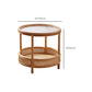 Tropical Cocktail Table Storage Round 4 Legs Coffee Cocktail Table Clearhalo 'Coffee & Accent Tables' 'Coffee Tables' 'coffee_tables' 'furn' 'furn_coffee_tables' 'Furniture' 'Living Room Furniture' 7593470