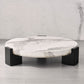 Marble Coffee Cocktail Table Contemporary 3 Legs Coffee or End Table Clearhalo 'Coffee & Accent Tables' 'Coffee Tables' 'coffee_tables' 'furn' 'furn_coffee_tables' 'Furniture' 'Living Room Furniture' 7593474