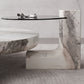Marble Coffee Cocktail Table Contemporary 3 Legs Coffee or End Table Clearhalo 'Coffee & Accent Tables' 'Coffee Tables' 'coffee_tables' 'furn' 'furn_coffee_tables' 'Furniture' 'Living Room Furniture' 7593477