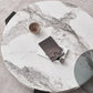 Marble Coffee Cocktail Table Contemporary 3 Legs Coffee or End Table Clearhalo 'Coffee & Accent Tables' 'Coffee Tables' 'coffee_tables' 'furn' 'furn_coffee_tables' 'Furniture' 'Living Room Furniture' 7593481
