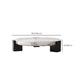 Marble Coffee Cocktail Table Contemporary 3 Legs Coffee or End Table Clearhalo 'Coffee & Accent Tables' 'Coffee Tables' 'coffee_tables' 'furn' 'furn_coffee_tables' 'Furniture' 'Living Room Furniture' 7593484