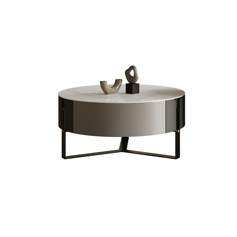 Mesa de cóctel contemporánea Mesa de cóctel de café redonda de piedra