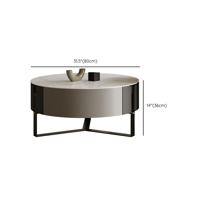 Mesa de cóctel contemporánea Mesa de cóctel de café redonda de piedra