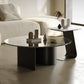 Contemporary Cocktail Table Glass Pedestal Coffee Cocktail Table 39"L x 39"W x 14"H+16"L x 16"W x 19"H Clearhalo 'Coffee & Accent Tables' 'Coffee Tables' 'coffee_tables' 'furn' 'furn_coffee_tables' 'Furniture' 'Living Room Furniture' 7593520
