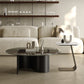 Contemporary Cocktail Table Glass Pedestal Coffee Cocktail Table Clearhalo 'Coffee & Accent Tables' 'Coffee Tables' 'coffee_tables' 'furn' 'furn_coffee_tables' 'Furniture' 'Living Room Furniture' 7593522