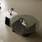 Contemporary Cocktail Table Glass Pedestal Coffee Cocktail Table Clearhalo 'Coffee & Accent Tables' 'Coffee Tables' 'coffee_tables' 'furn' 'furn_coffee_tables' 'Furniture' 'Living Room Furniture' 7593524