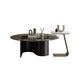 Contemporary Cocktail Table Glass Pedestal Coffee Cocktail Table Clearhalo 'Coffee & Accent Tables' 'Coffee Tables' 'coffee_tables' 'furn' 'furn_coffee_tables' 'Furniture' 'Living Room Furniture' 7593526