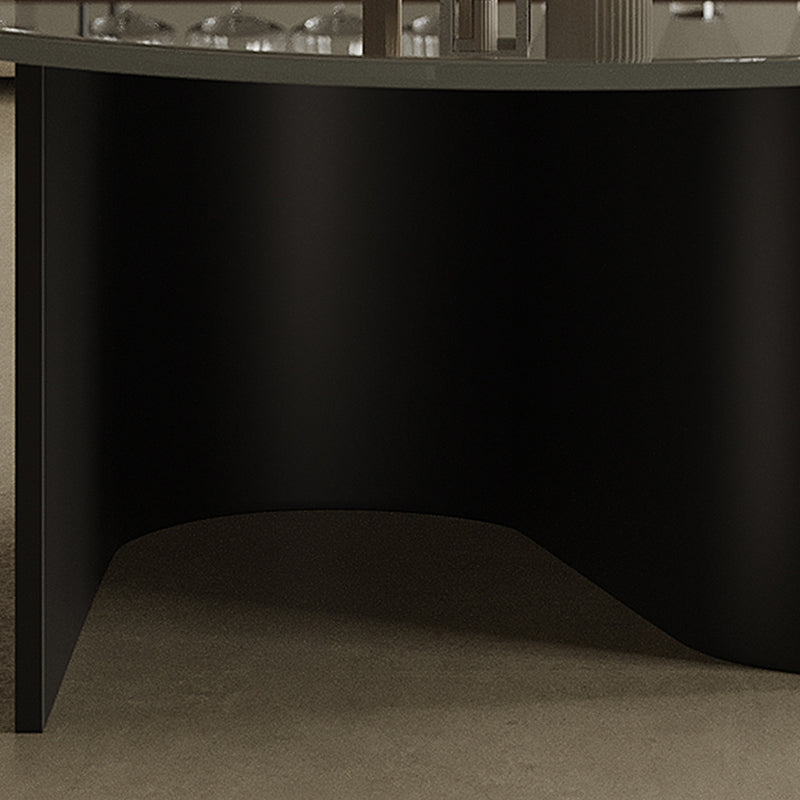 Contemporary Cocktail Table Glass Pedestal Coffee Cocktail Table Clearhalo 'Coffee & Accent Tables' 'Coffee Tables' 'coffee_tables' 'furn' 'furn_coffee_tables' 'Furniture' 'Living Room Furniture' 7593527