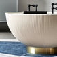 Round Slate Coffee Cocktail Table Abstract Coffee or End Table Clearhalo 'Coffee & Accent Tables' 'Coffee Tables' 'coffee_tables' 'furn' 'furn_coffee_tables' 'Furniture' 'Living Room Furniture' 7593561