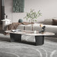 15"H Contemporary Cocktail Table Stone Sled Coffee Cocktail Table Clearhalo 'Coffee & Accent Tables' 'Coffee Tables' 'coffee_tables' 'furn' 'furn_coffee_tables' 'Furniture' 'Living Room Furniture' 7593624