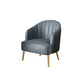 Solid Wood Frame Lounge Accent Chair Leather Chair with Metal Legs