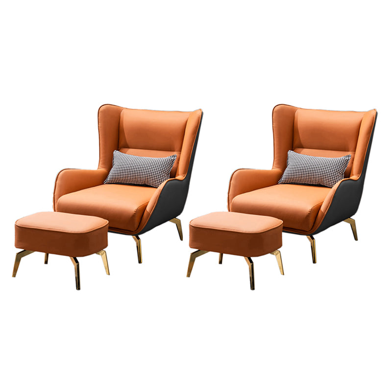 Water Resistant Side Chair Leather Lounge Chair for Living Room