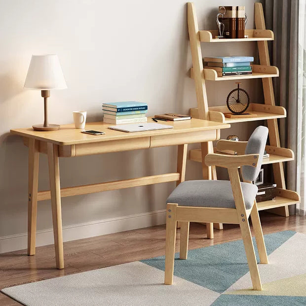 Zeitgenössischer Bürostuhl Massivholz Armstuhl mit Polster