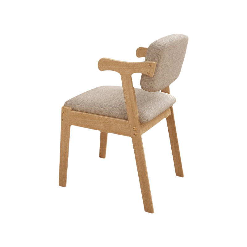 Eigentijdse bureaustoel Solid Wood Arm stoel met gestoffeerd