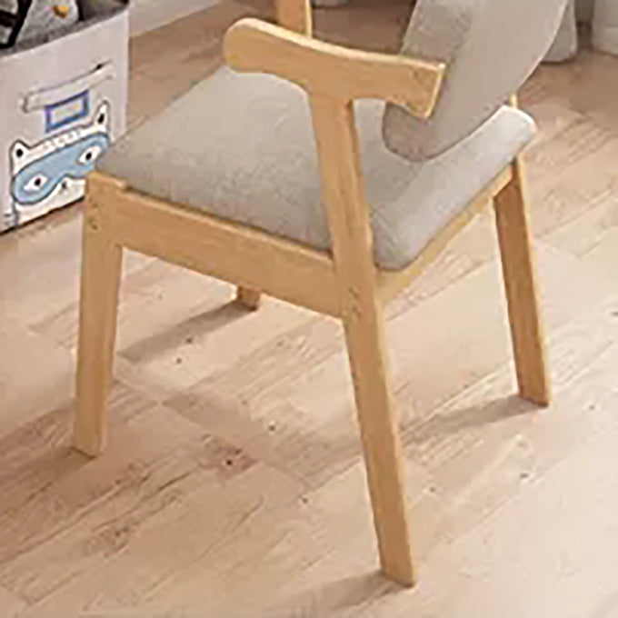 Eigentijdse bureaustoel Solid Wood Arm stoel met gestoffeerd