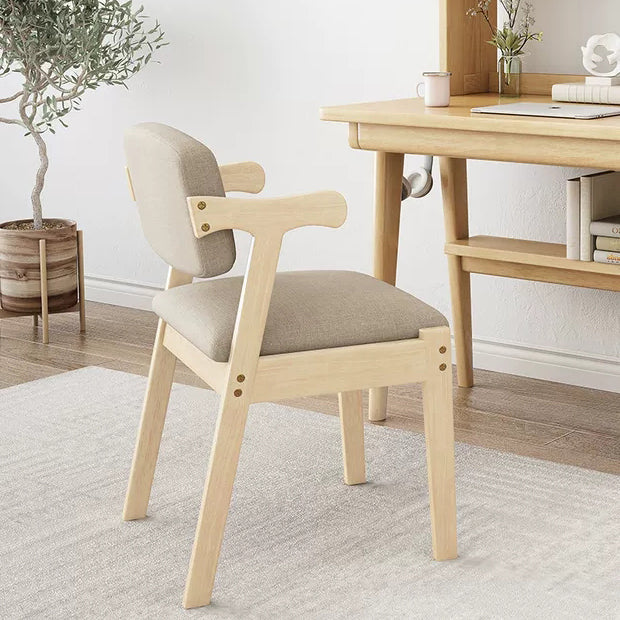 Zeitgenössischer Bürostuhl Massivholz Armstuhl mit Polster